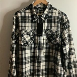 ❤️ NWT True Religion Button Down Flannel Shirt. Size M